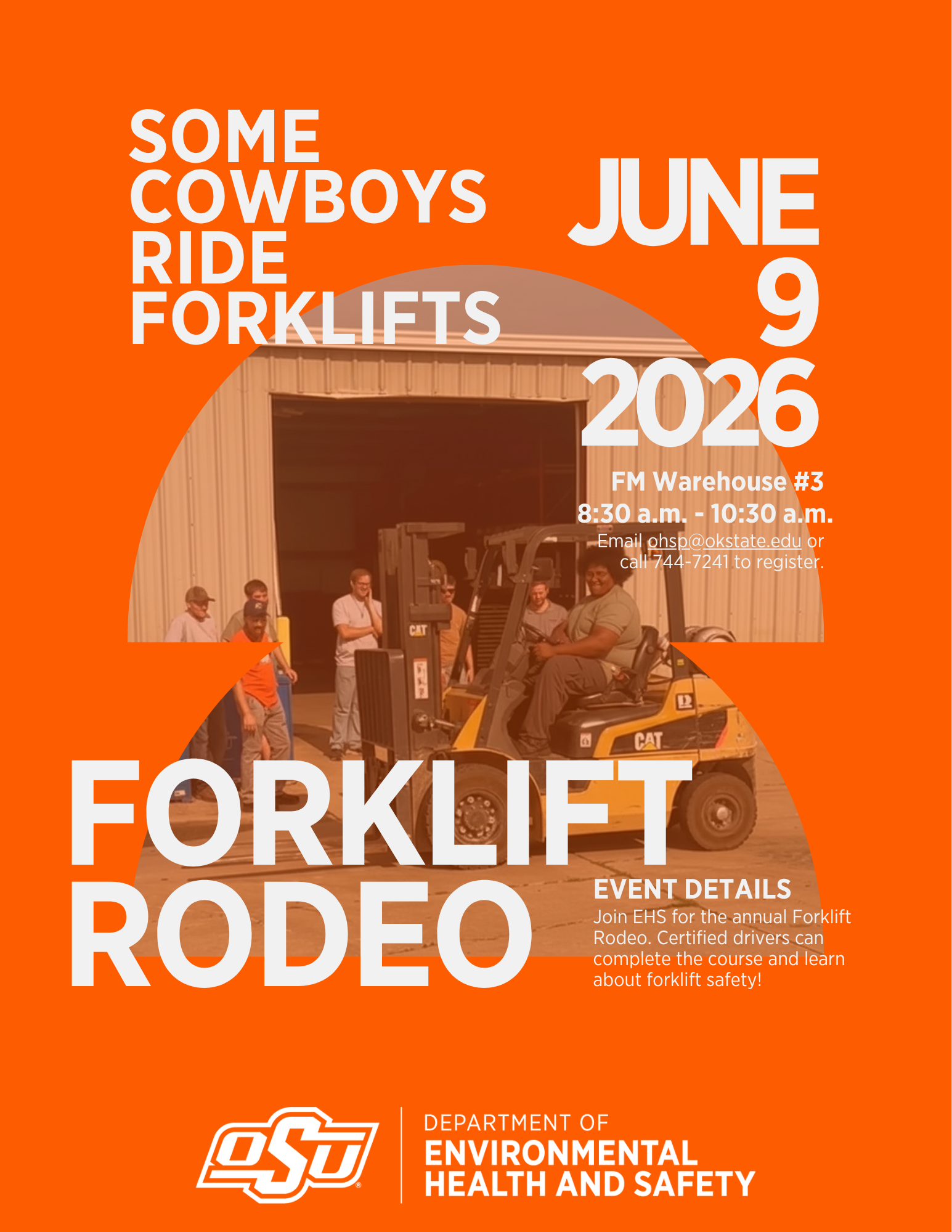 Flyer for Forklift Rodeo 2026